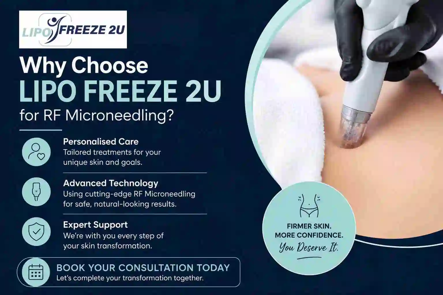 Why Choose LIPO FREEZE 2U for RF Microneedling Cannock?